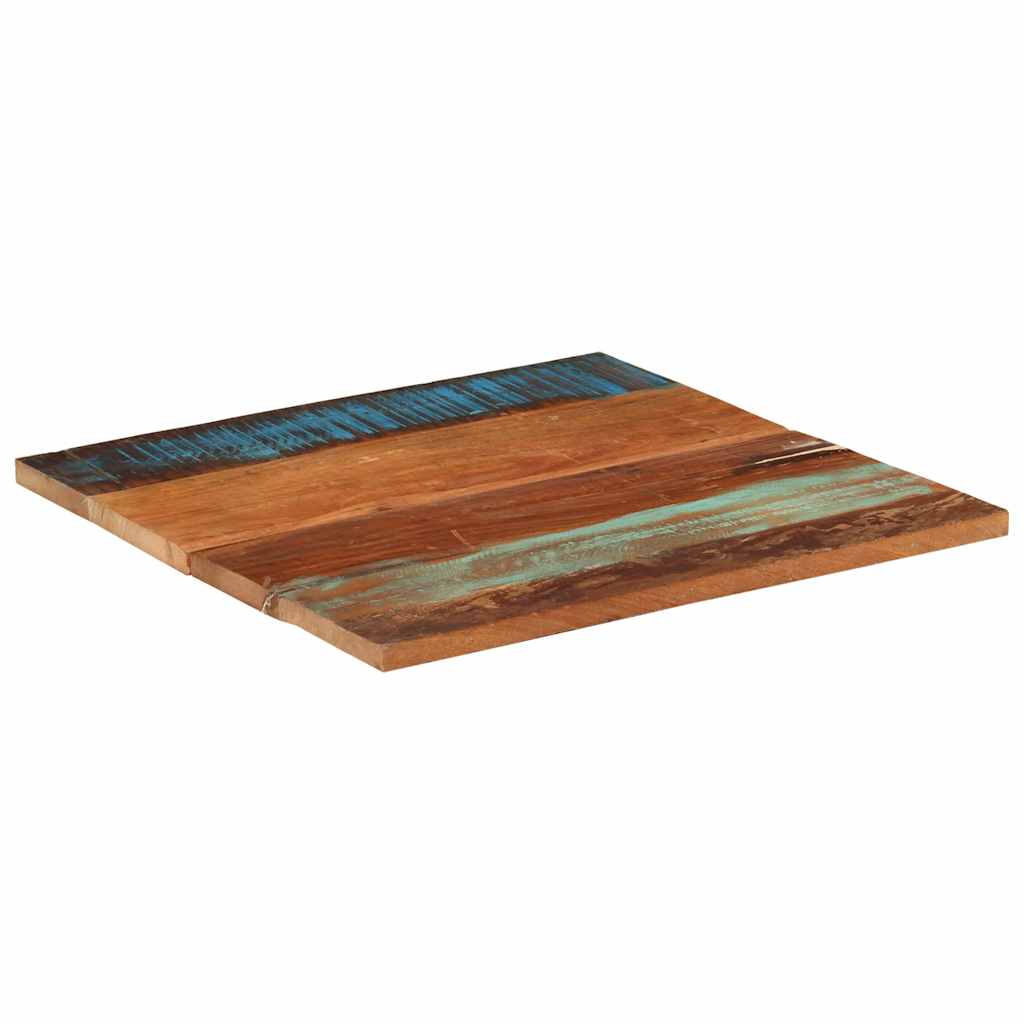 vidaXL Kwadratowy blat stołu 70x70 cm, 25-27 mm, lite drewno z odzysku
