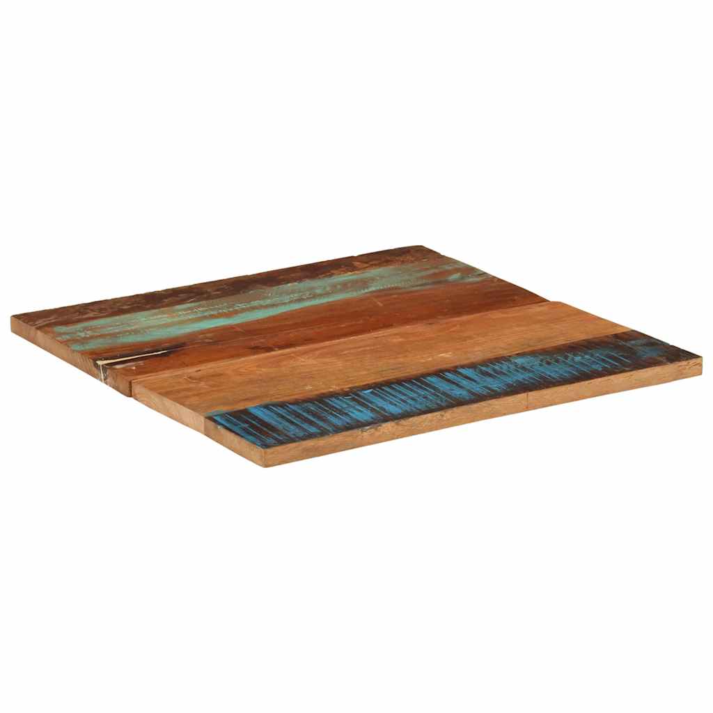 vidaXL Kwadratowy blat stołu 70x70 cm, 25-27 mm, lite drewno z odzysku