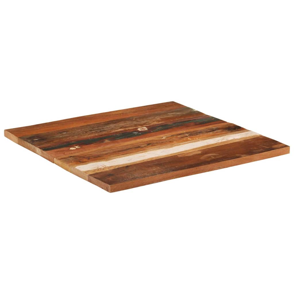 vidaXL Kwadratowy blat stołu 70x70 cm, 25-27 mm, lite drewno z odzysku