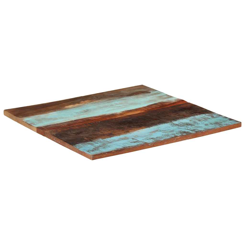 vidaXL Kwadratowy blat stołu 80x80 cm, 25-27 mm, lite drewno z odzysku