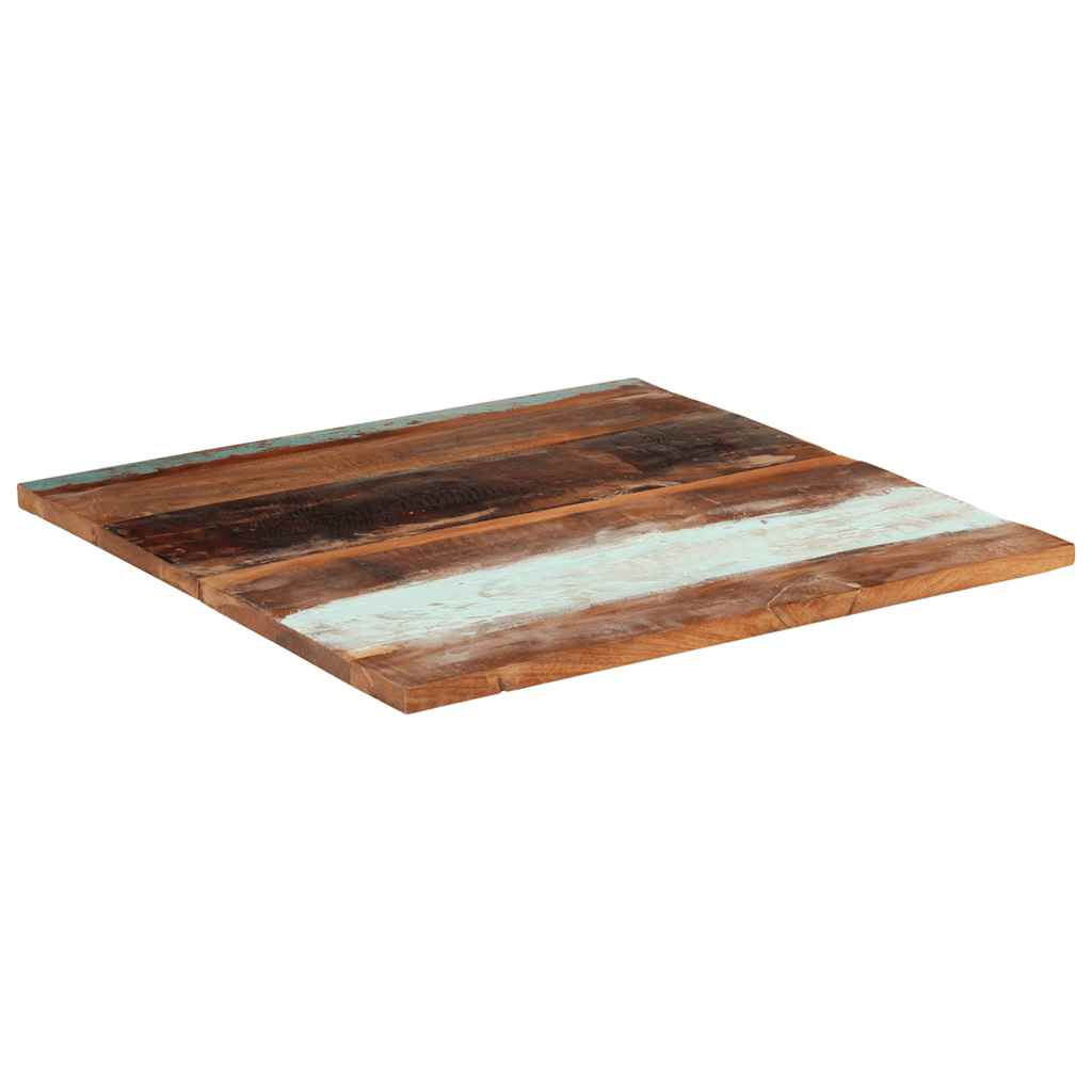 vidaXL Kwadratowy blat stołu 80x80 cm, 25-27 mm, lite drewno z odzysku