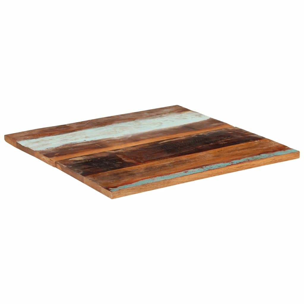 vidaXL Kwadratowy blat stołu 80x80 cm, 25-27 mm, lite drewno z odzysku