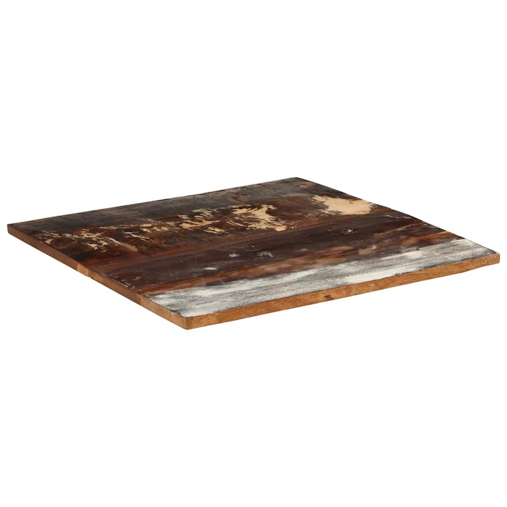 vidaXL Kwadratowy blat stołu 80x80 cm, 25-27 mm, lite drewno z odzysku