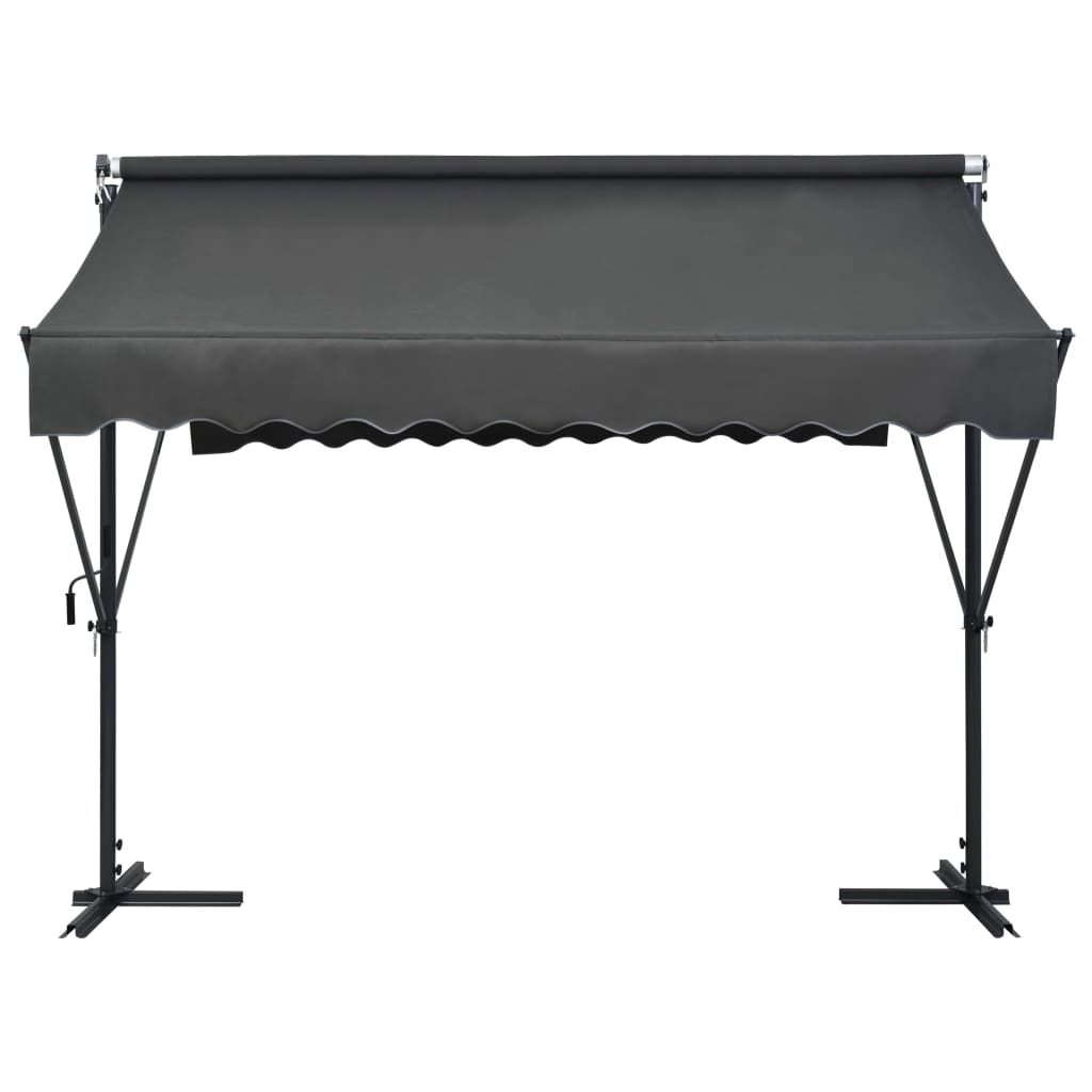 vidaXL Zadaszenie wolnostojące, 300x300 cm, antracytowe