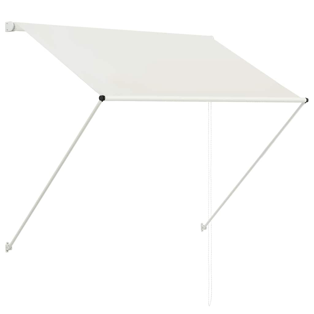 vidaXL Markiza zwijana, 100 x 150 cm, kremowa