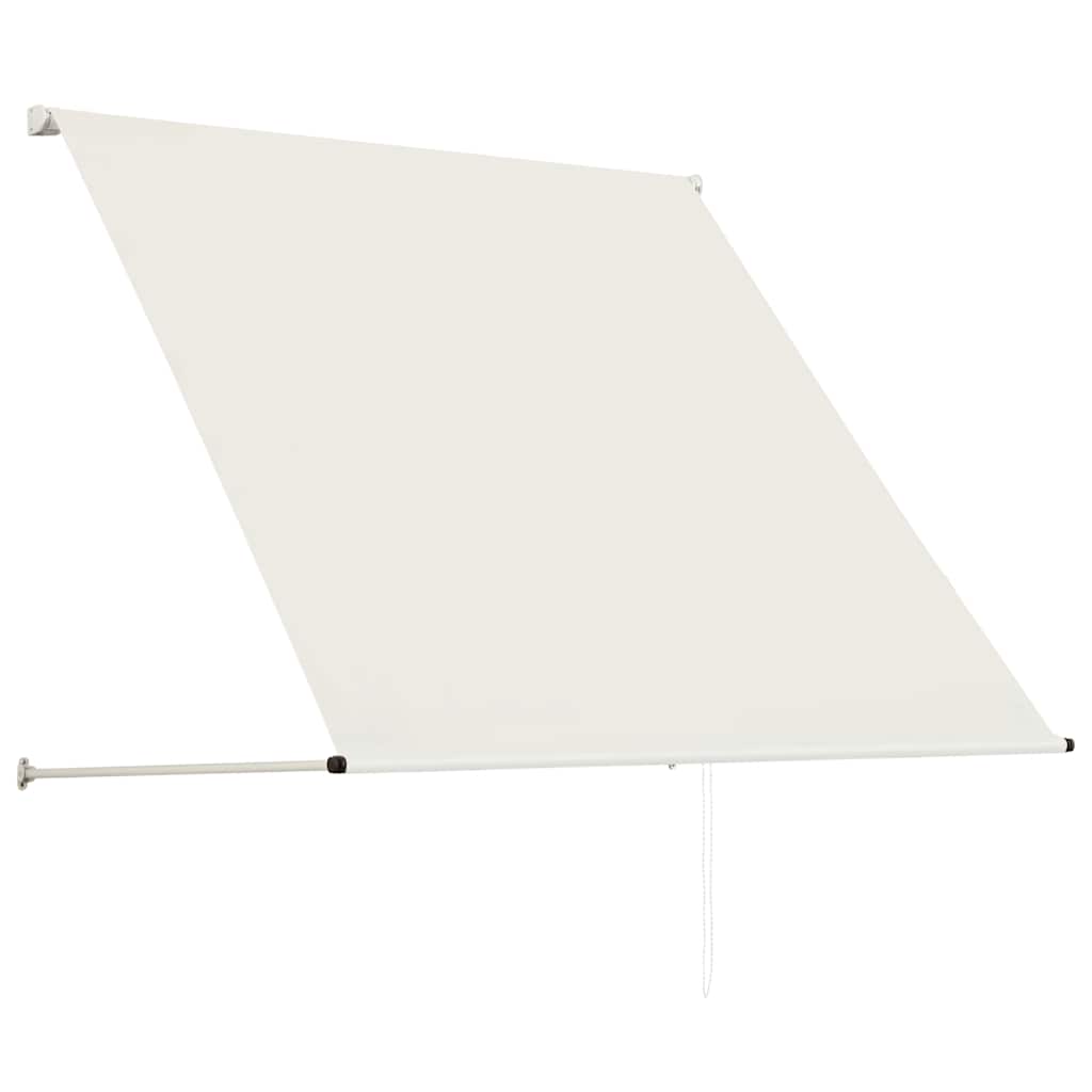 vidaXL Markiza zwijana, 100 x 150 cm, kremowa