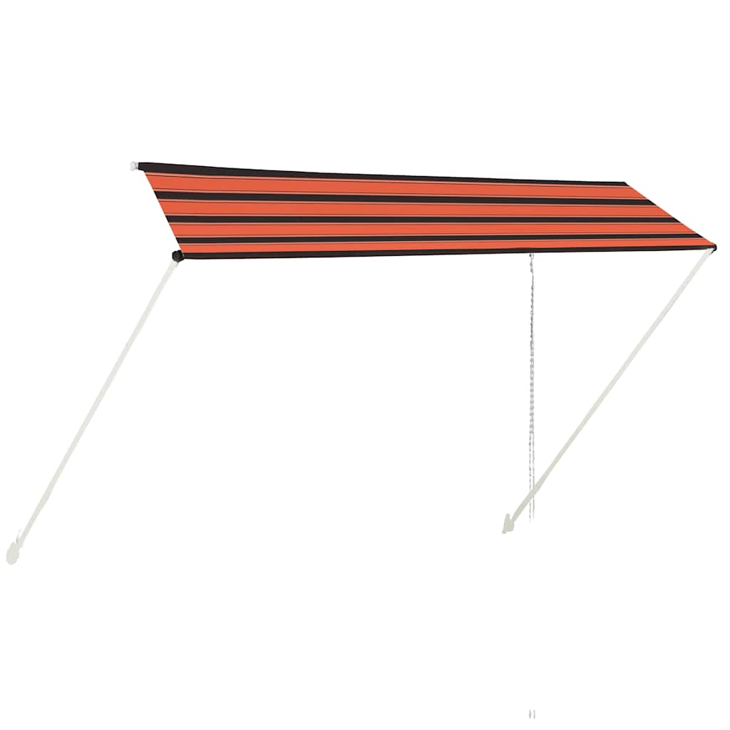 vidaXL Zwijana markiza, 350x150 cm, pomarańczowo-brązowa