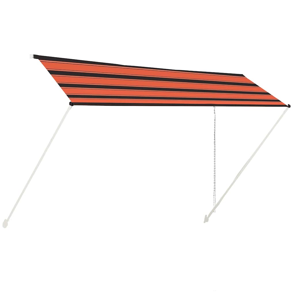 vidaXL Zwijana markiza, 400x150 cm, pomarańczowo-brązowa