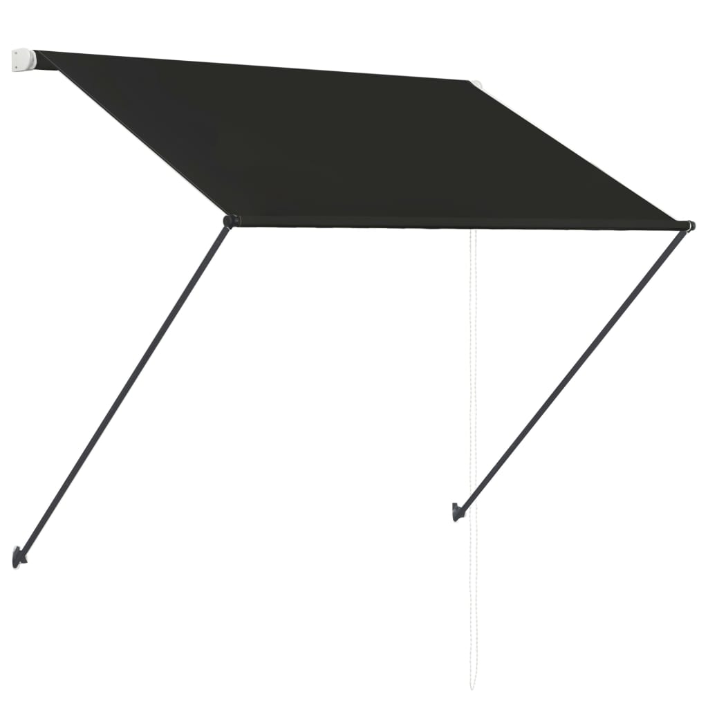 vidaXL Markiza zwijana z LED, 100 x 150 cm, antracytowa
