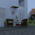 vidaXL Markiza zwijana z LED, 100 x 150 cm, antracytowa