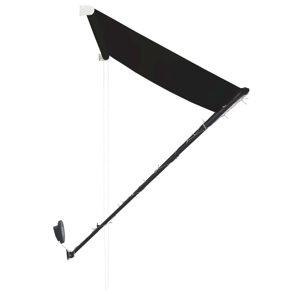 vidaXL Markiza zwijana z LED, 300 x 150 cm, antracytowa
