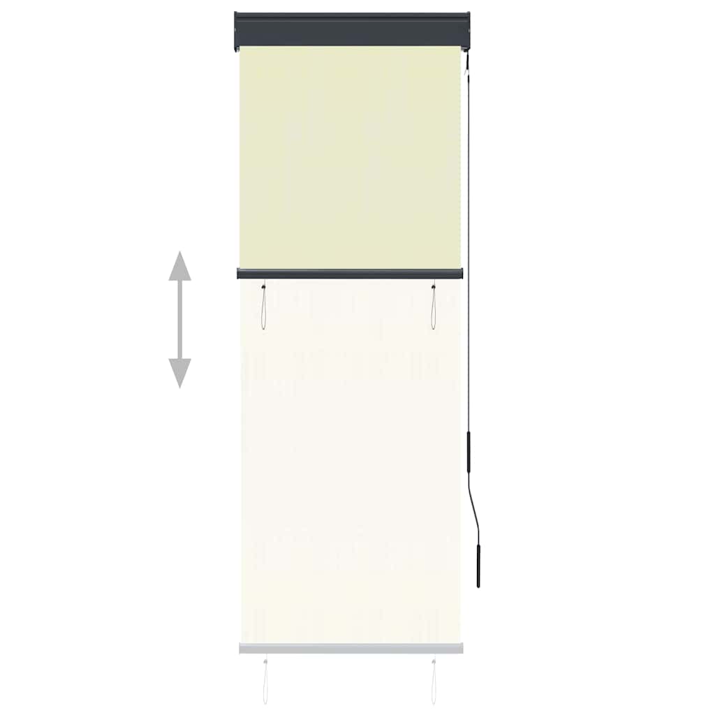 vidaXL Roleta zewnętrzna, 60x250 cm, kremowa