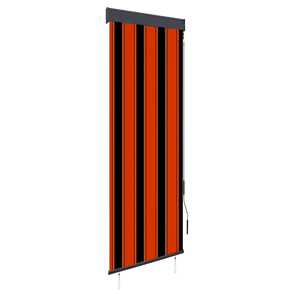 vidaXL Roleta zewnętrzna, 60x250 cm, pomarańczowo-brązowa