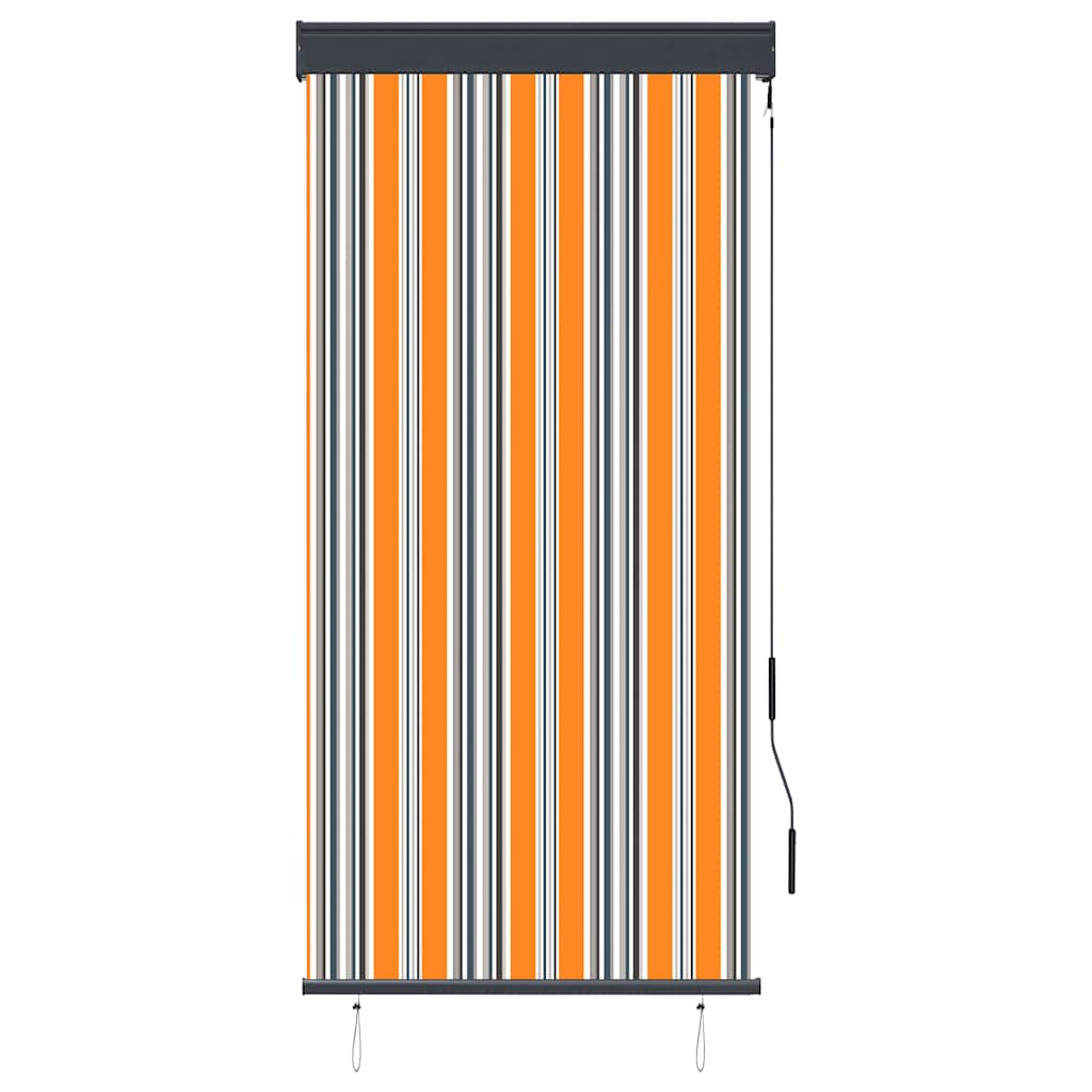 vidaXL Roleta zewnętrzna, 80x250 cm, żółto-niebieska