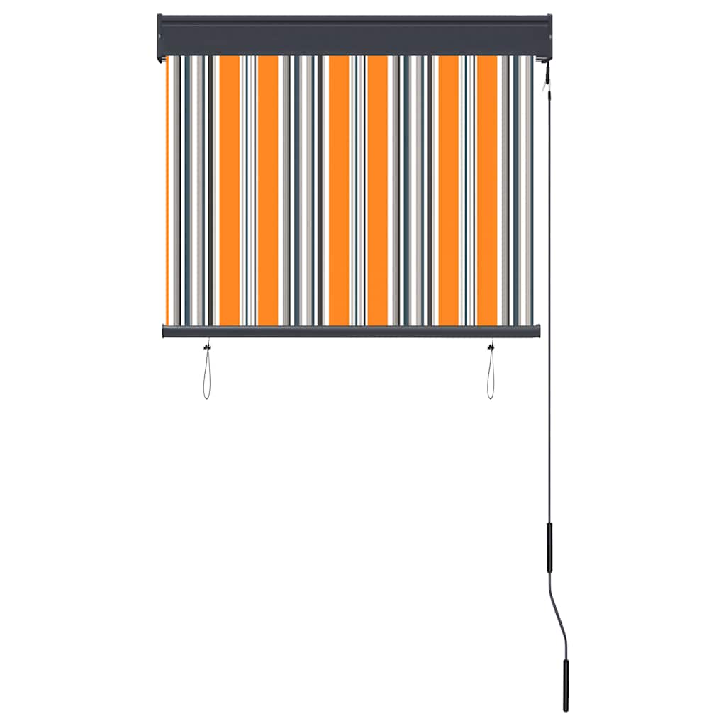 vidaXL Roleta zewnętrzna, 80x250 cm, żółto-niebieska