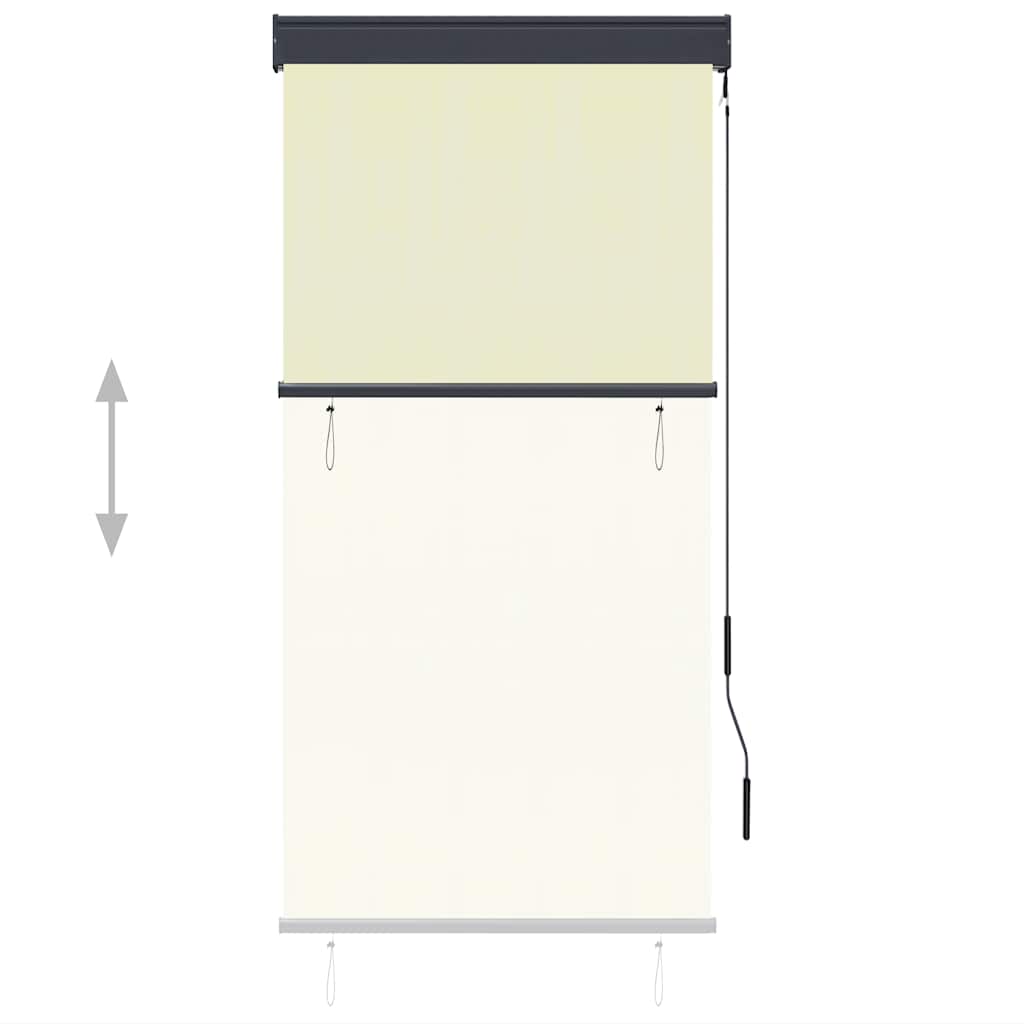 vidaXL Roleta zewnętrzna, 80x250 cm, kremowa