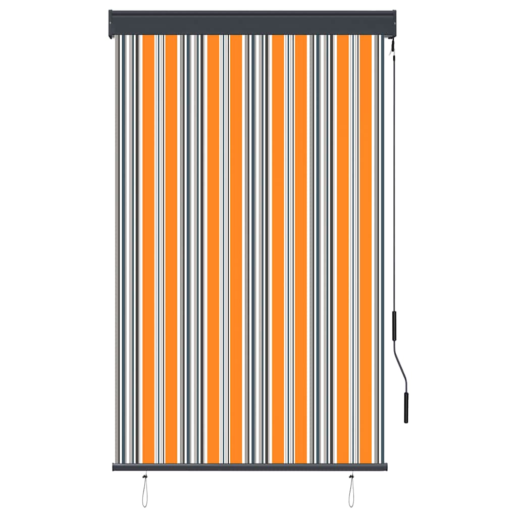 vidaXL Roleta zewnętrzna, 100x250 cm, żółto-niebieska