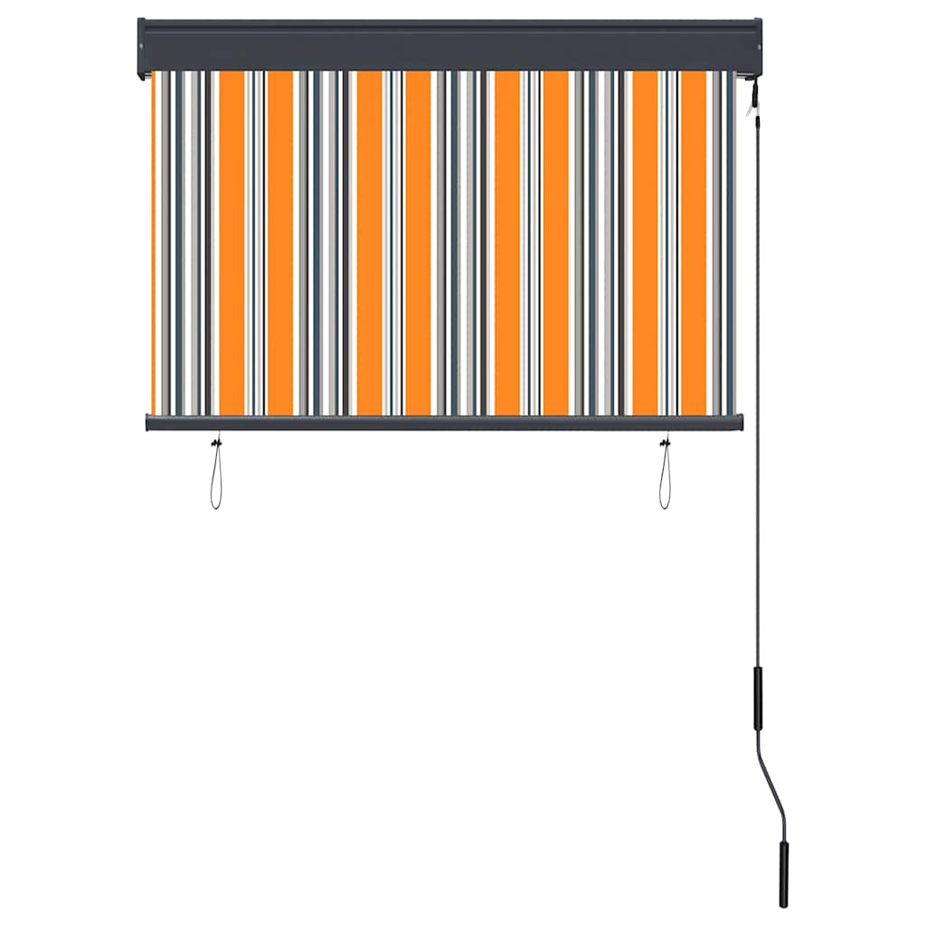 vidaXL Roleta zewnętrzna, 100x250 cm, żółto-niebieska