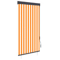 vidaXL Roleta zewnętrzna, 100x250 cm, biało-pomarańczowa