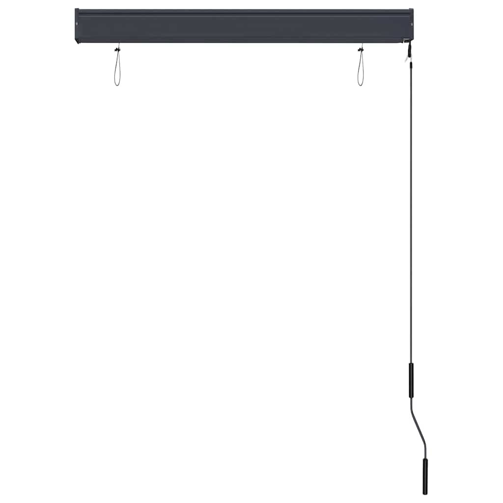 vidaXL Roleta zewnętrzna, 100x250 cm, biało-pomarańczowa