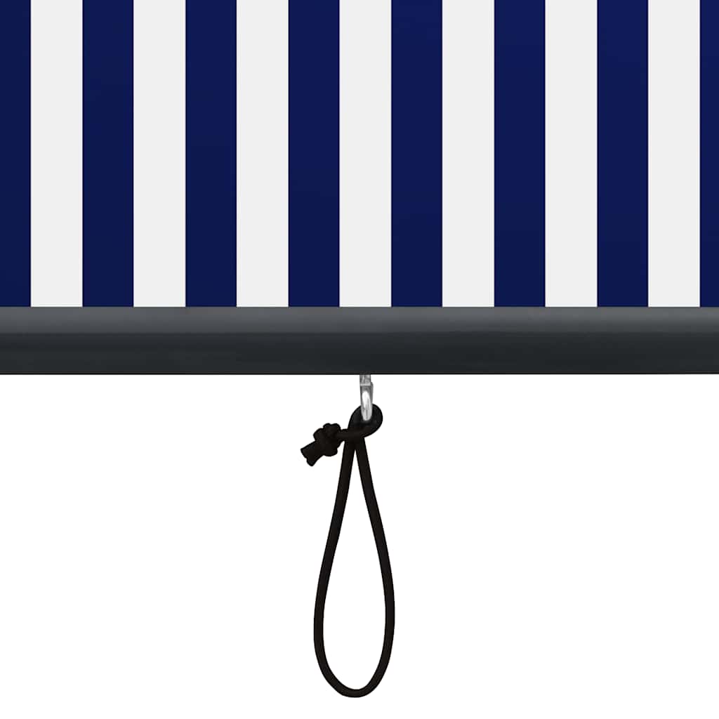 vidaXL Roleta zewnętrzna, 140x250 cm, niebiesko-biała
