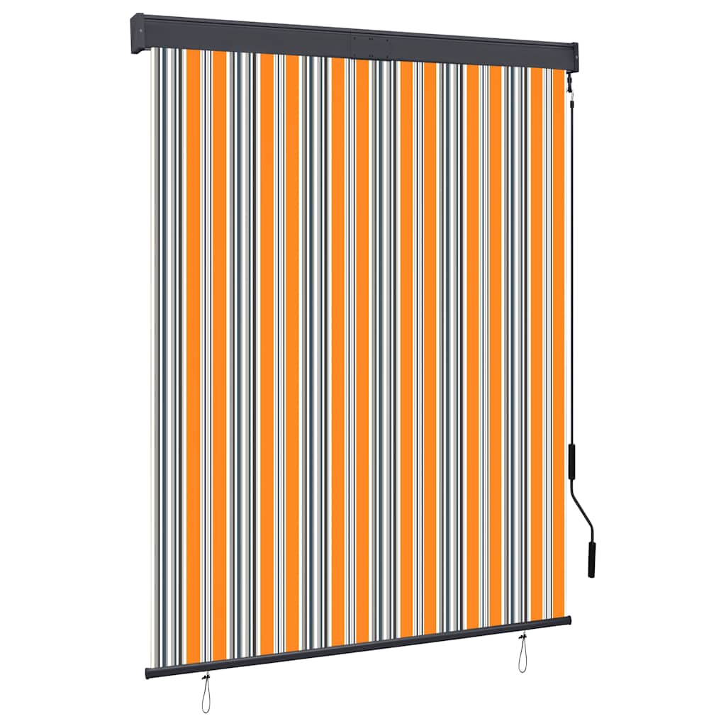 vidaXL Roleta zewnętrzna, 140x250 cm, żółto-niebieska