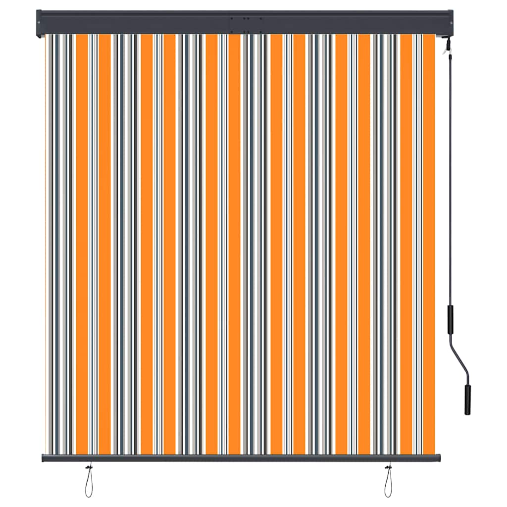 vidaXL Roleta zewnętrzna, 140x250 cm, żółto-niebieska