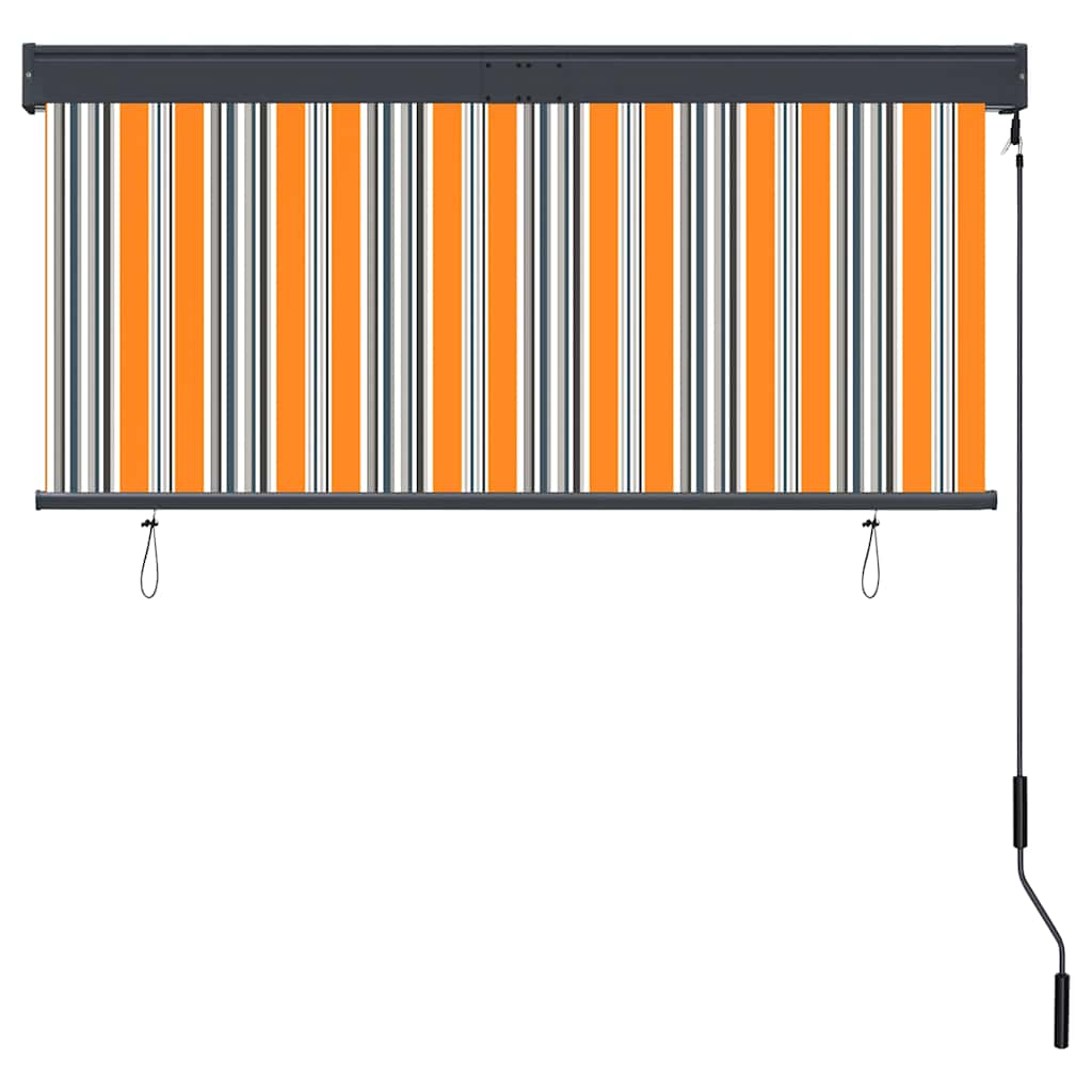 vidaXL Roleta zewnętrzna, 140x250 cm, żółto-niebieska