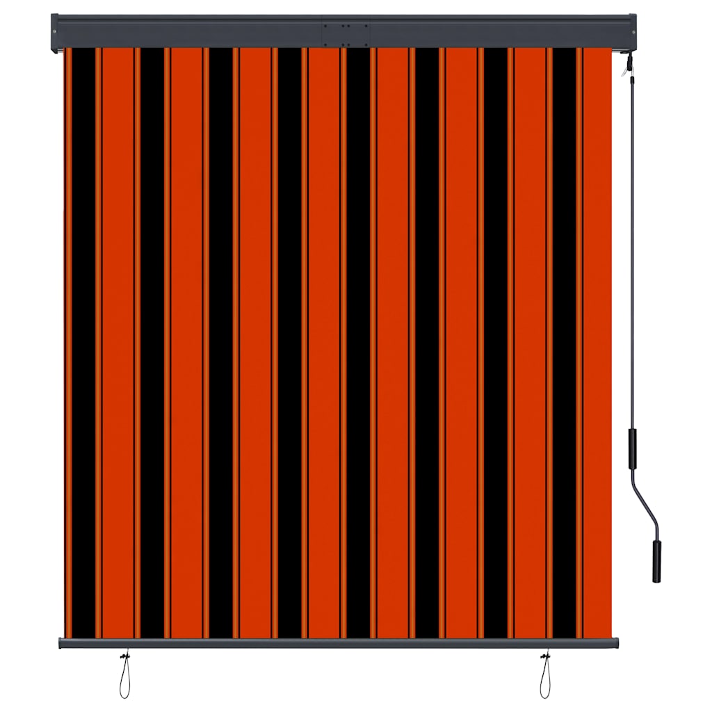 vidaXL Roleta zewnętrzna, 140x250 cm, pomarańczowo-brązowa