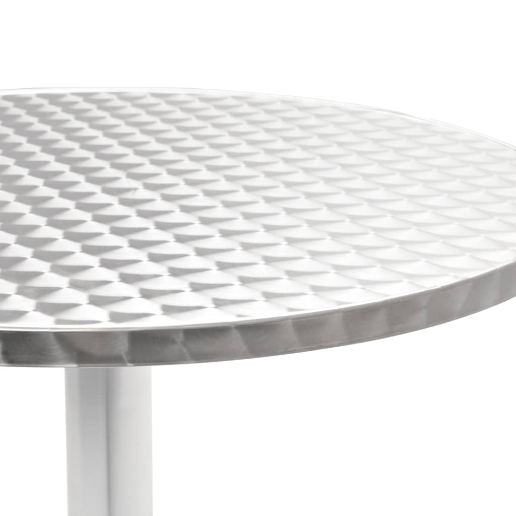 vidaXL 5-częściowy zestaw mebli ogrodowych, aluminium, srebrny