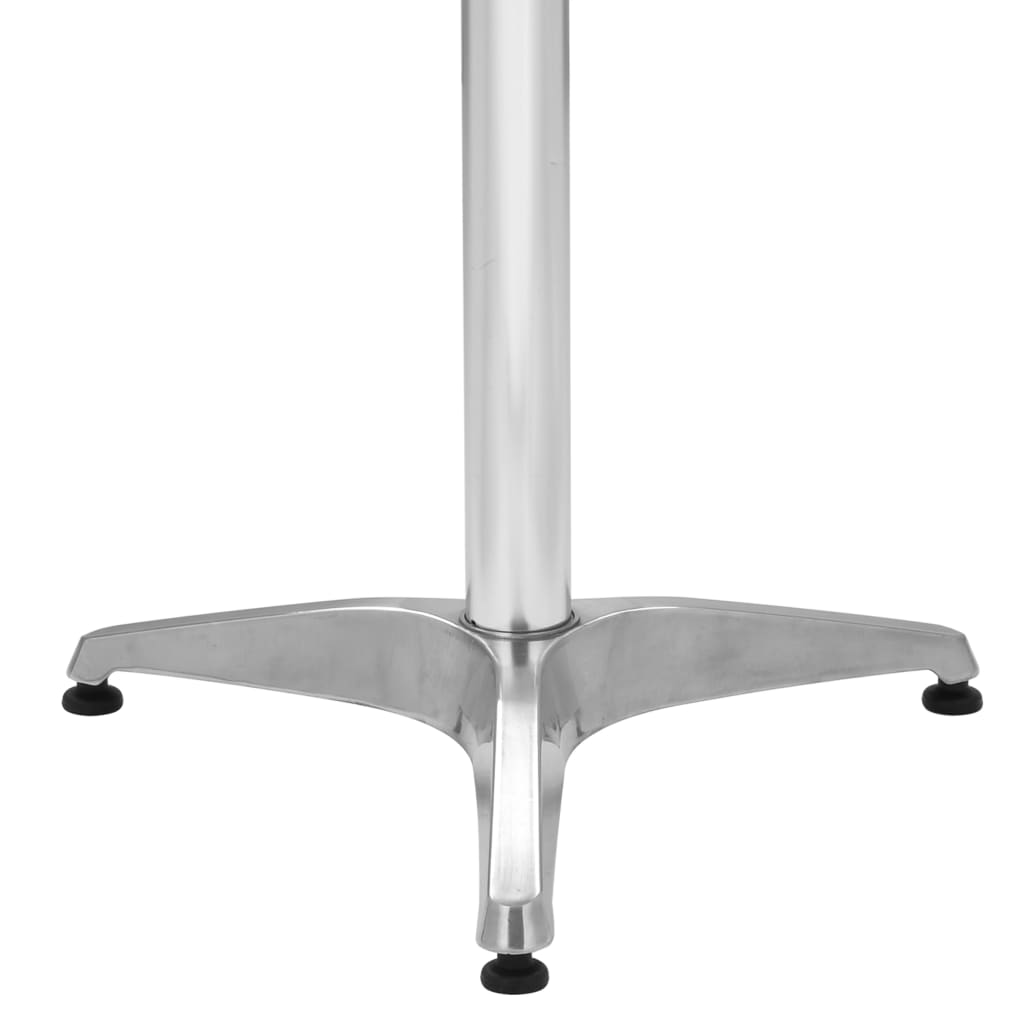 vidaXL 5-częściowy zestaw mebli ogrodowych, aluminium, srebrny