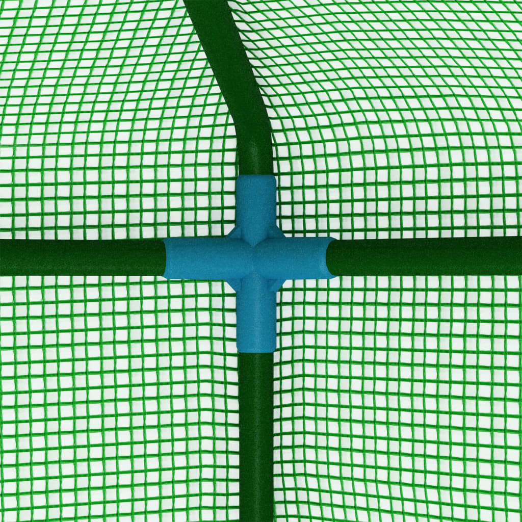 vidaXL Szklarnia z półkami, stal, 227x223 cm