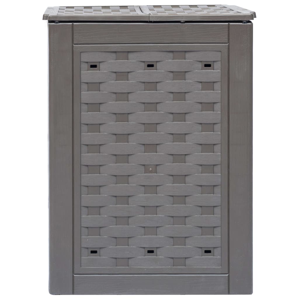 vidaXL Kompostowniki, 3 szt., 60x60x83 cm, 900 L, rattan z tworzywa