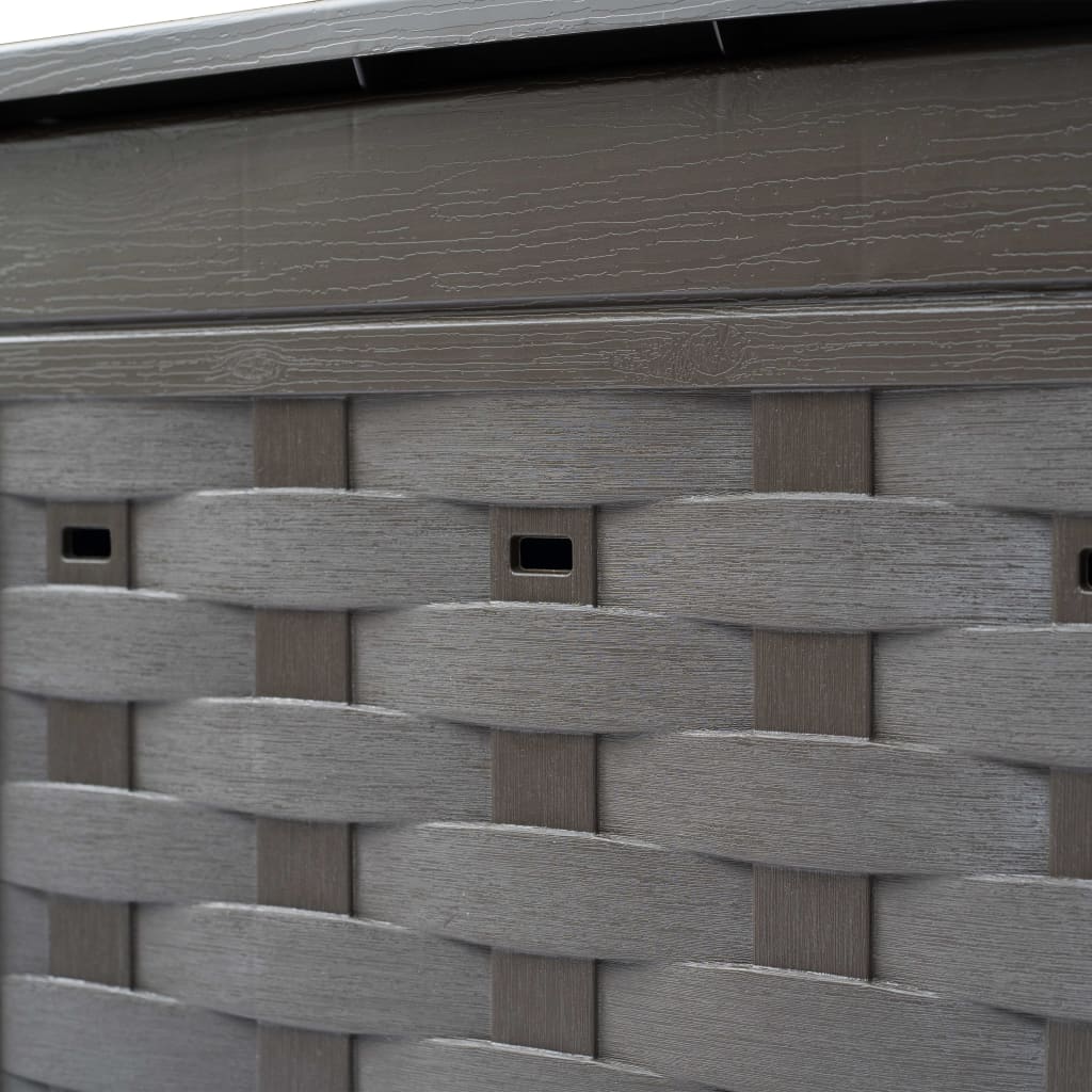 vidaXL Kompostowniki, 3 szt., 60x60x83 cm, 900 L, rattan z tworzywa