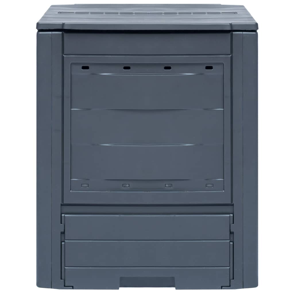 vidaXL Kompostowniki ogrodowe, 2 szt., szare, 60x60x73 cm, 520 L