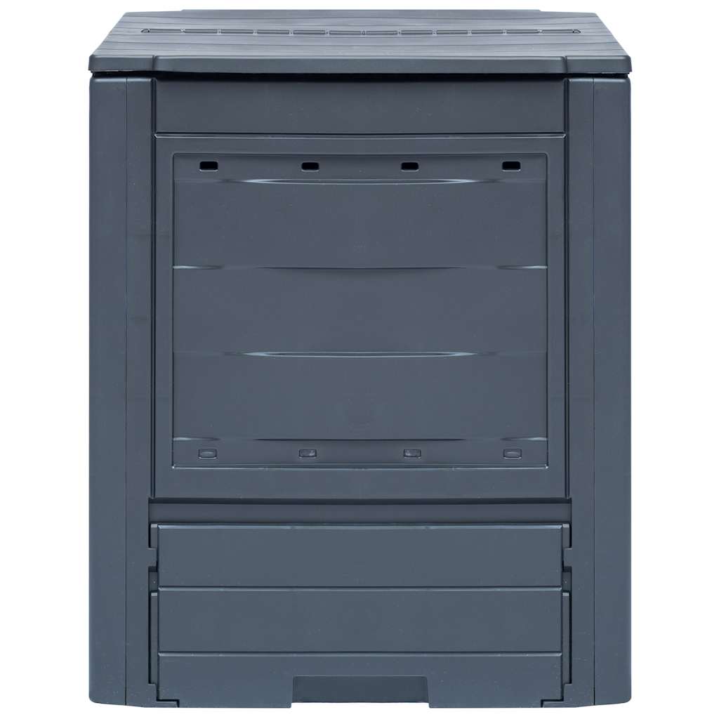 vidaXL Kompostowniki ogrodowe, 3 szt., szare, 60x60x73 cm, 780 L