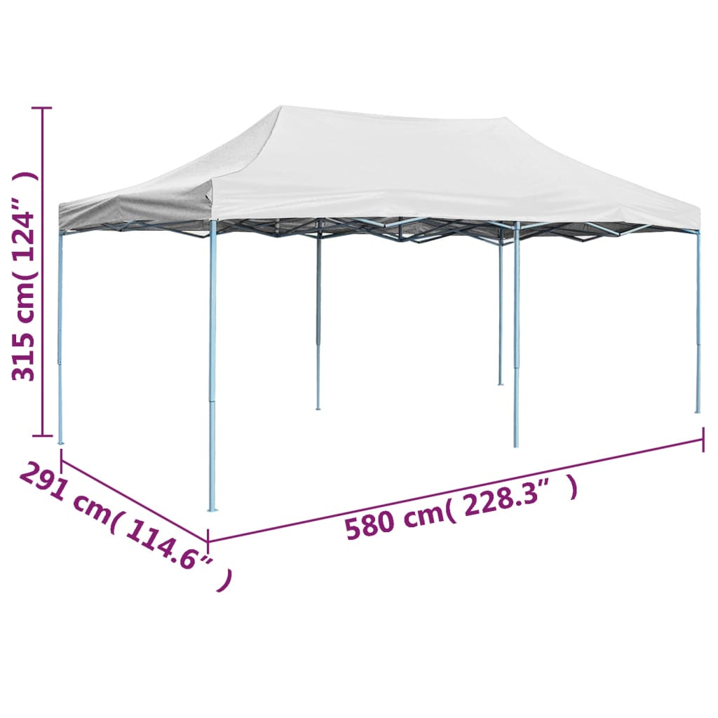 vidaXL Profesjonalny, składany namiot imprezowy, 3x6 m, stal, biały