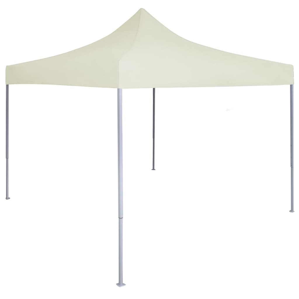 vidaXL Profesjonalny, składany namiot imprezowy, 2x2 m, stal, kremowy