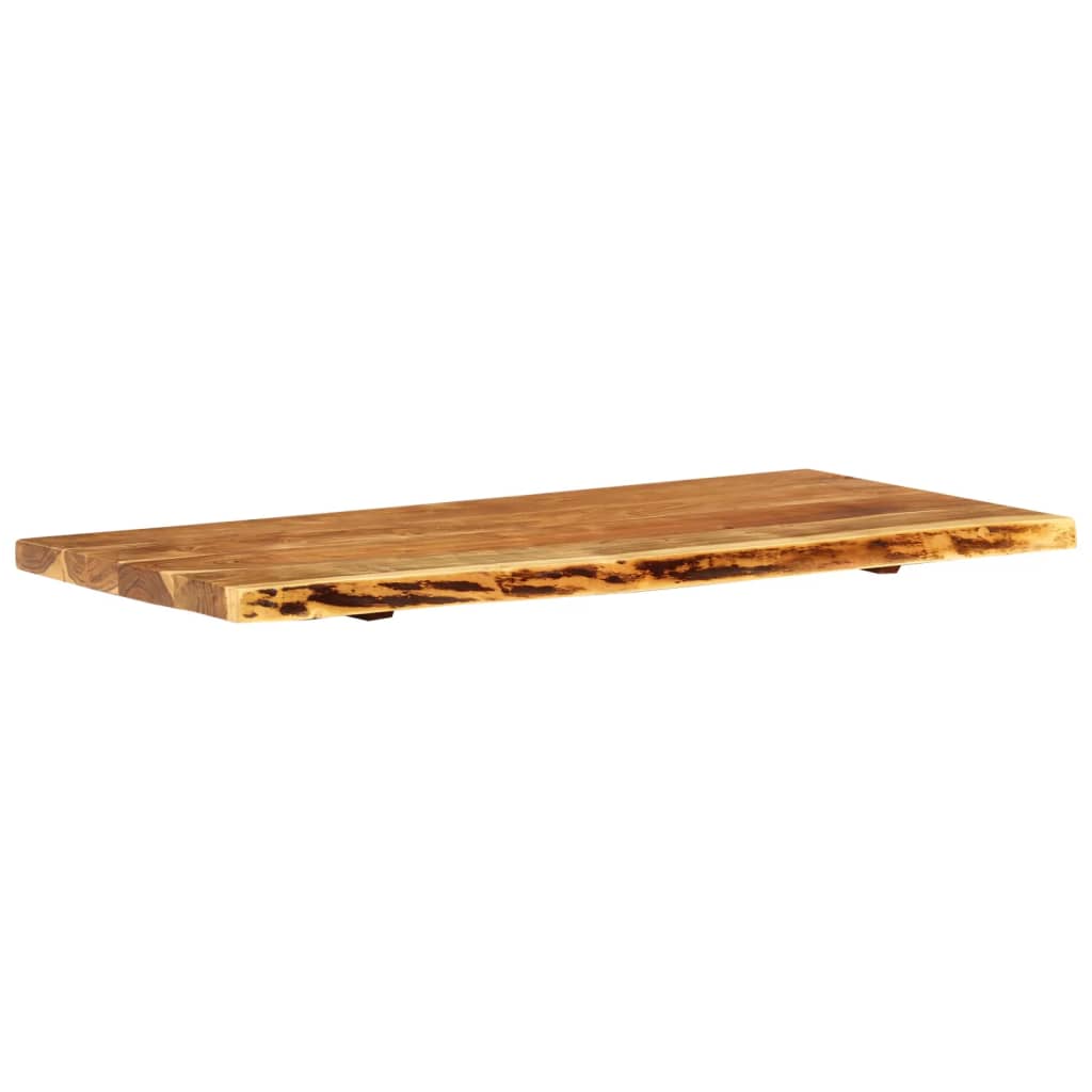 vidaXL Blat łazienkowy, lite drewno akacjowe, 114x52x4 cm