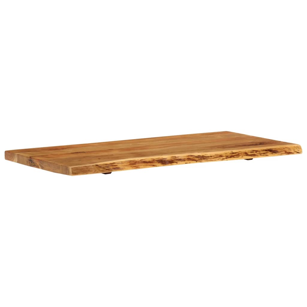 vidaXL Blat łazienkowy, lite drewno akacjowe, 114x52x4 cm