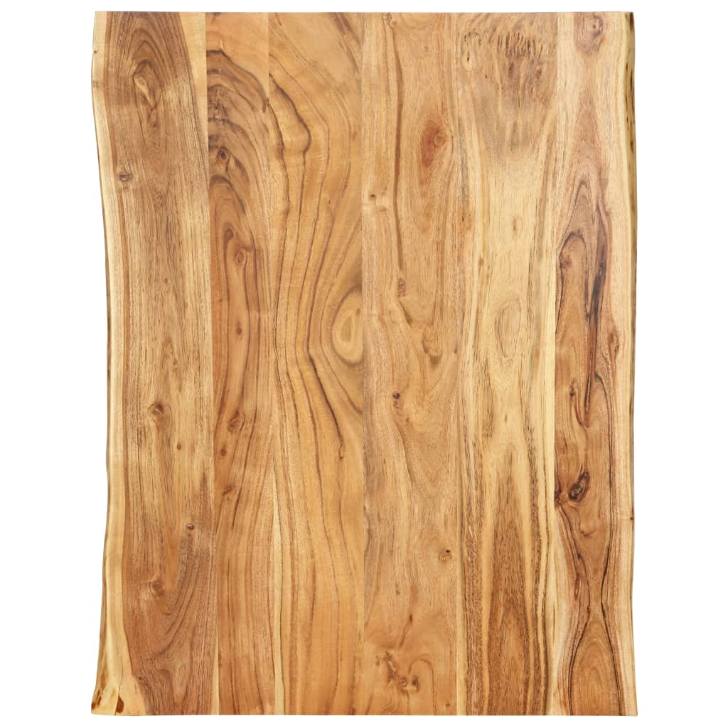 vidaXL Blat, lite drewno akacjowe, 80x(50-60)x2,5 cm