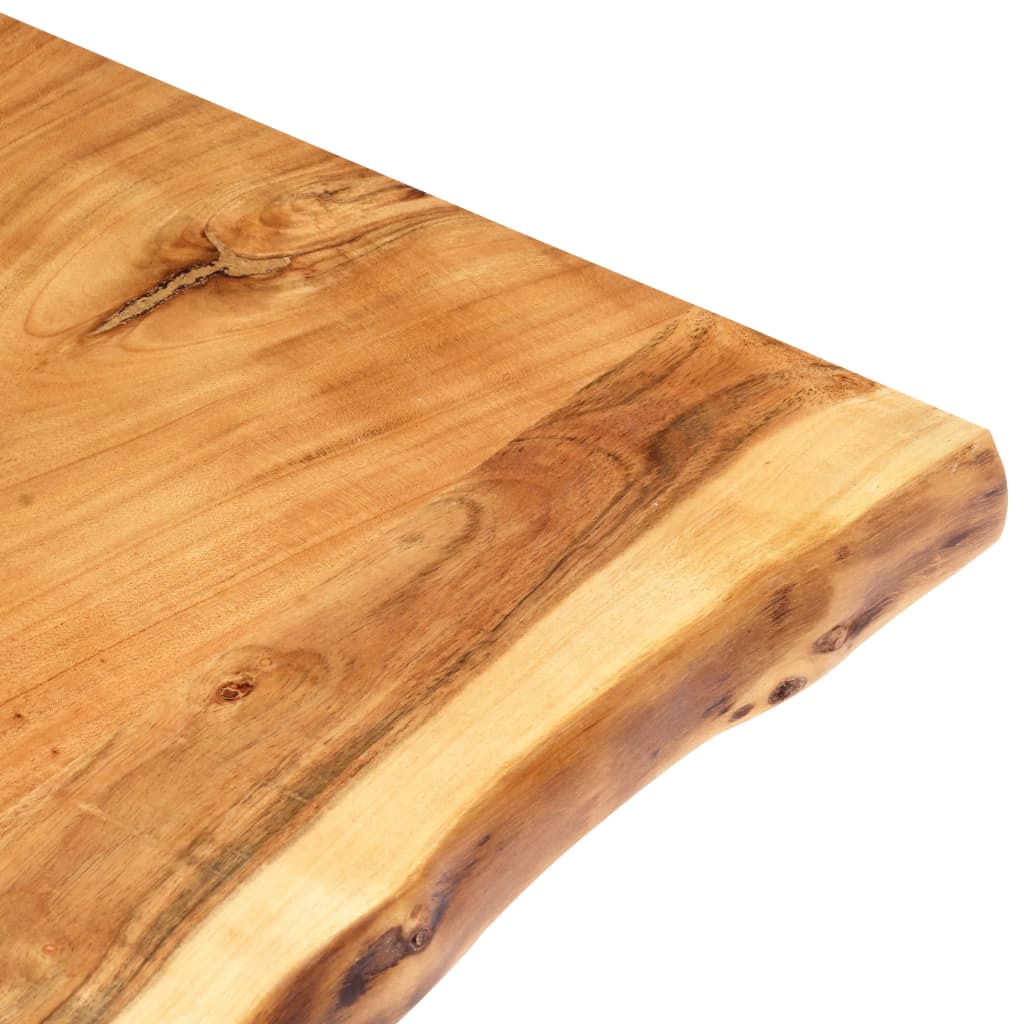 vidaXL Blat, lite drewno akacjowe, 80x(50-60)x2,5 cm
