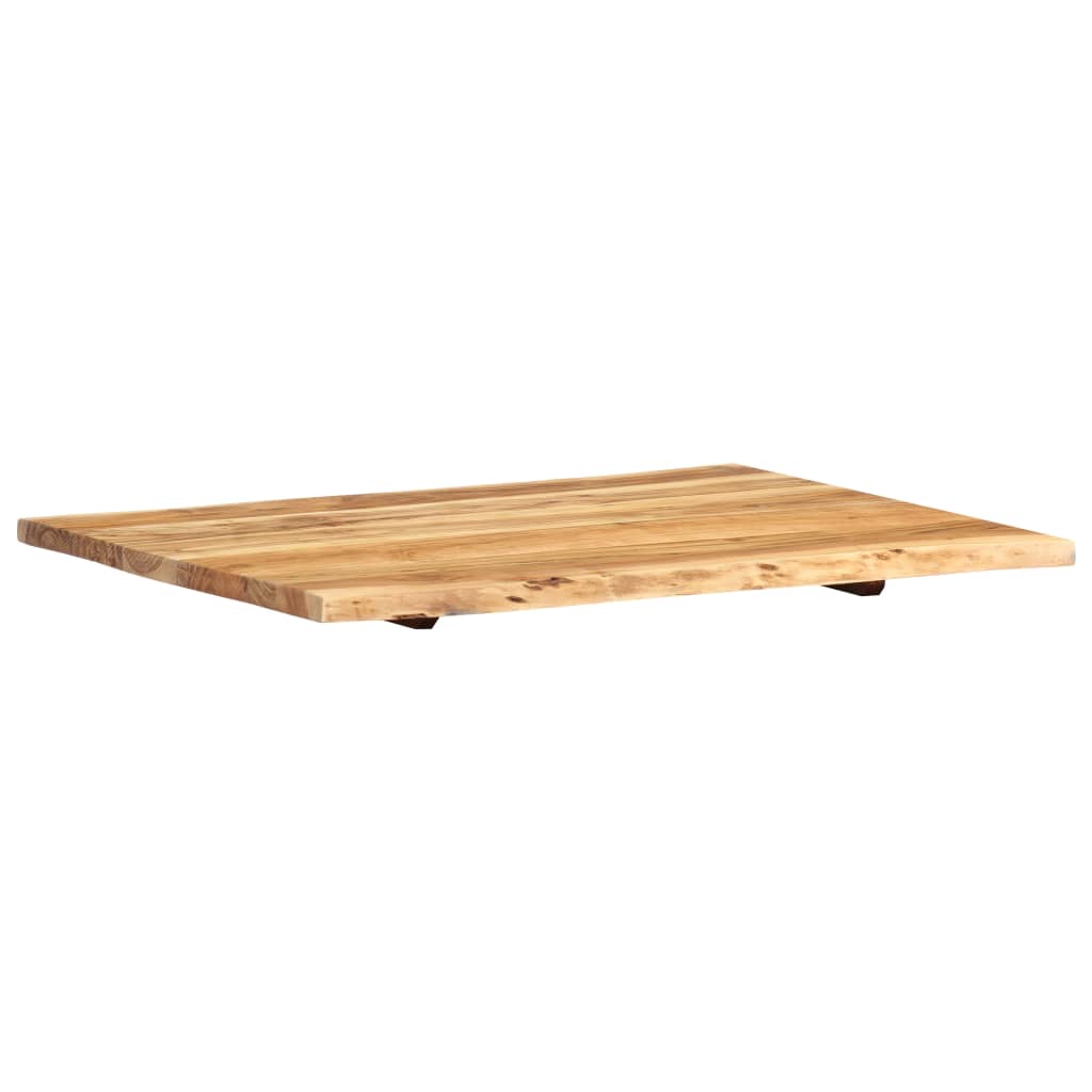 vidaXL Blat, lite drewno akacjowe, 80x(50-60)x2,5 cm