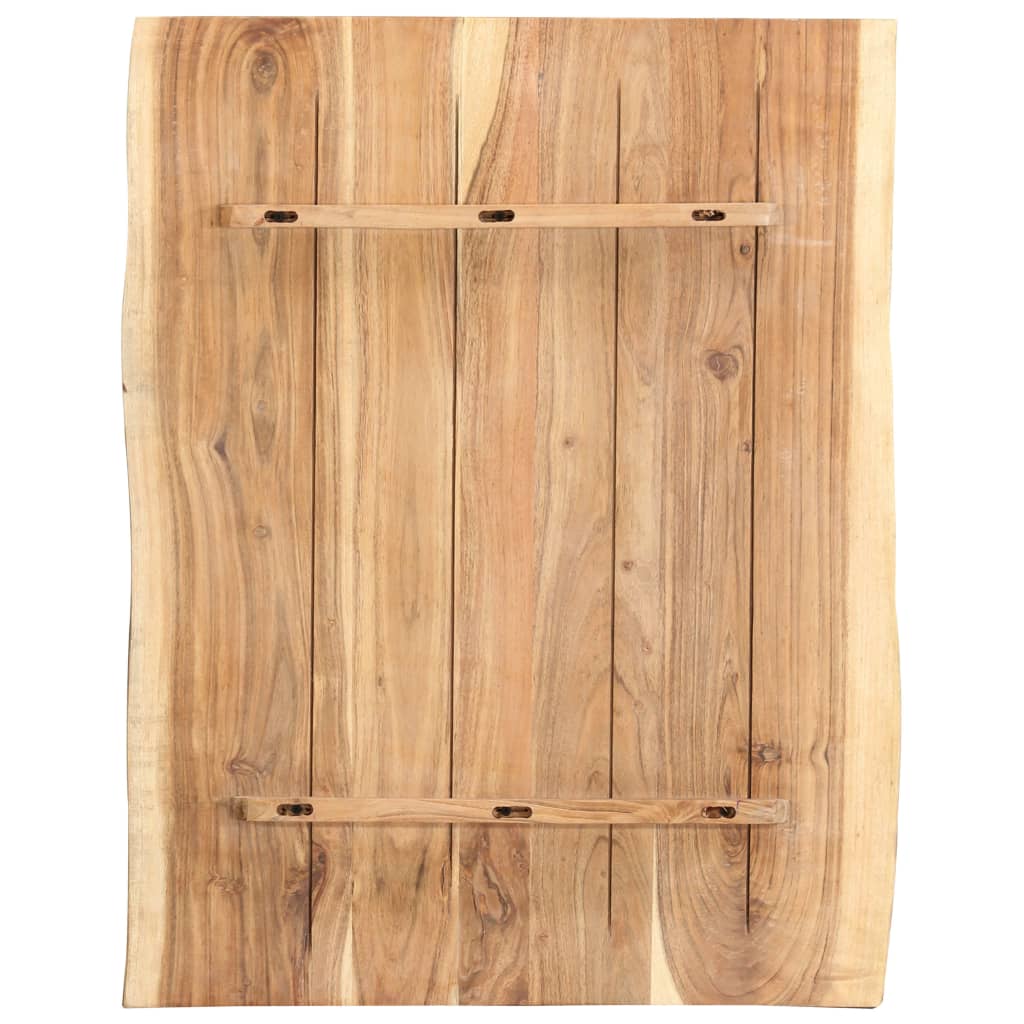 vidaXL Blat, lite drewno akacjowe, 80x(50-60)x3,8 cm