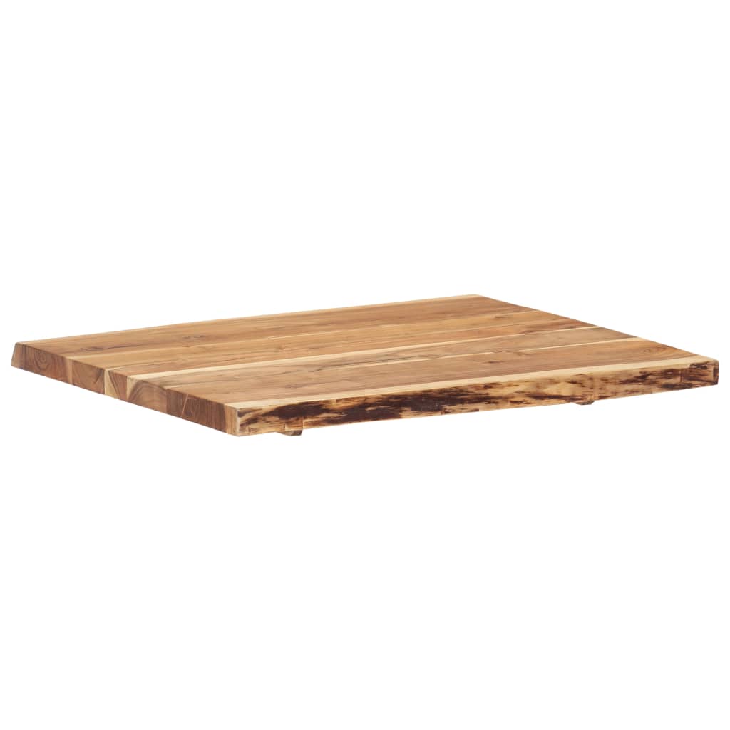 vidaXL Blat, lite drewno akacjowe, 80x(50-60)x3,8 cm