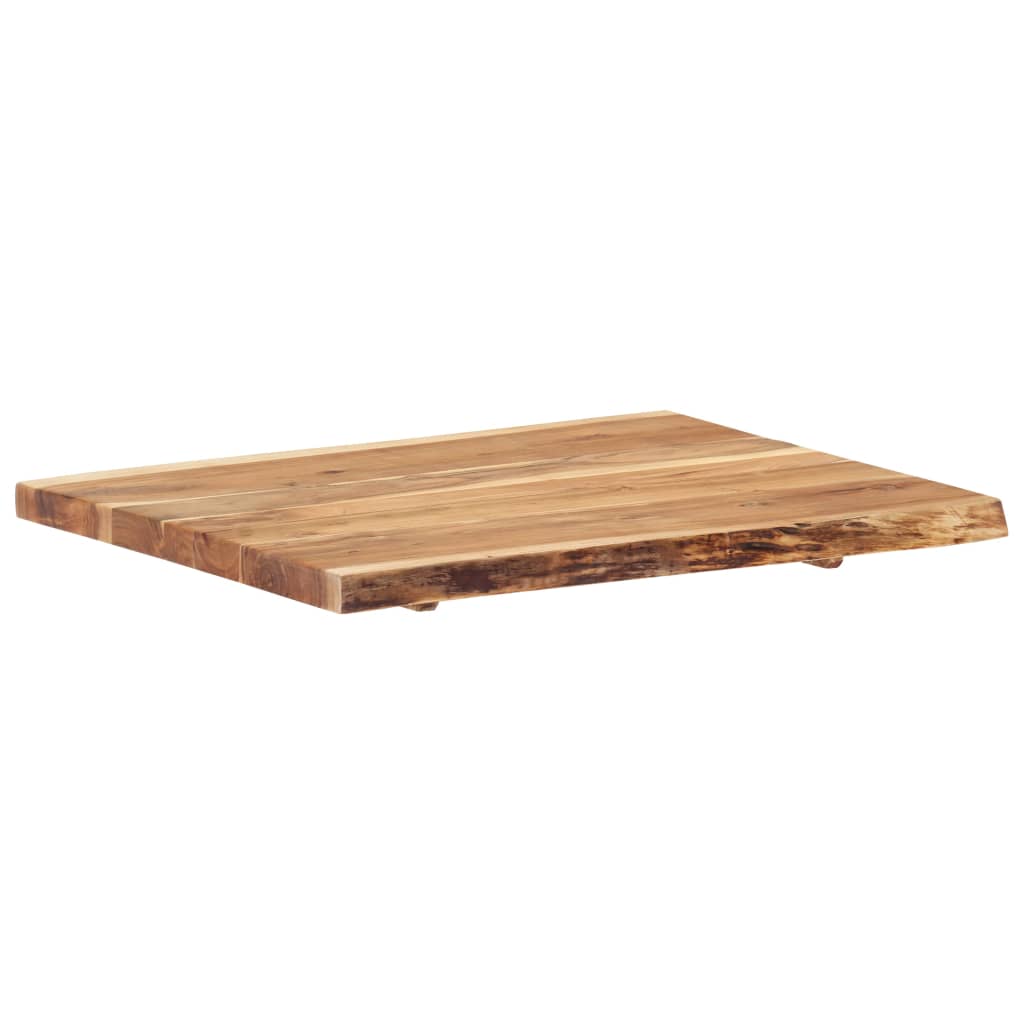 vidaXL Blat, lite drewno akacjowe, 80x(50-60)x3,8 cm