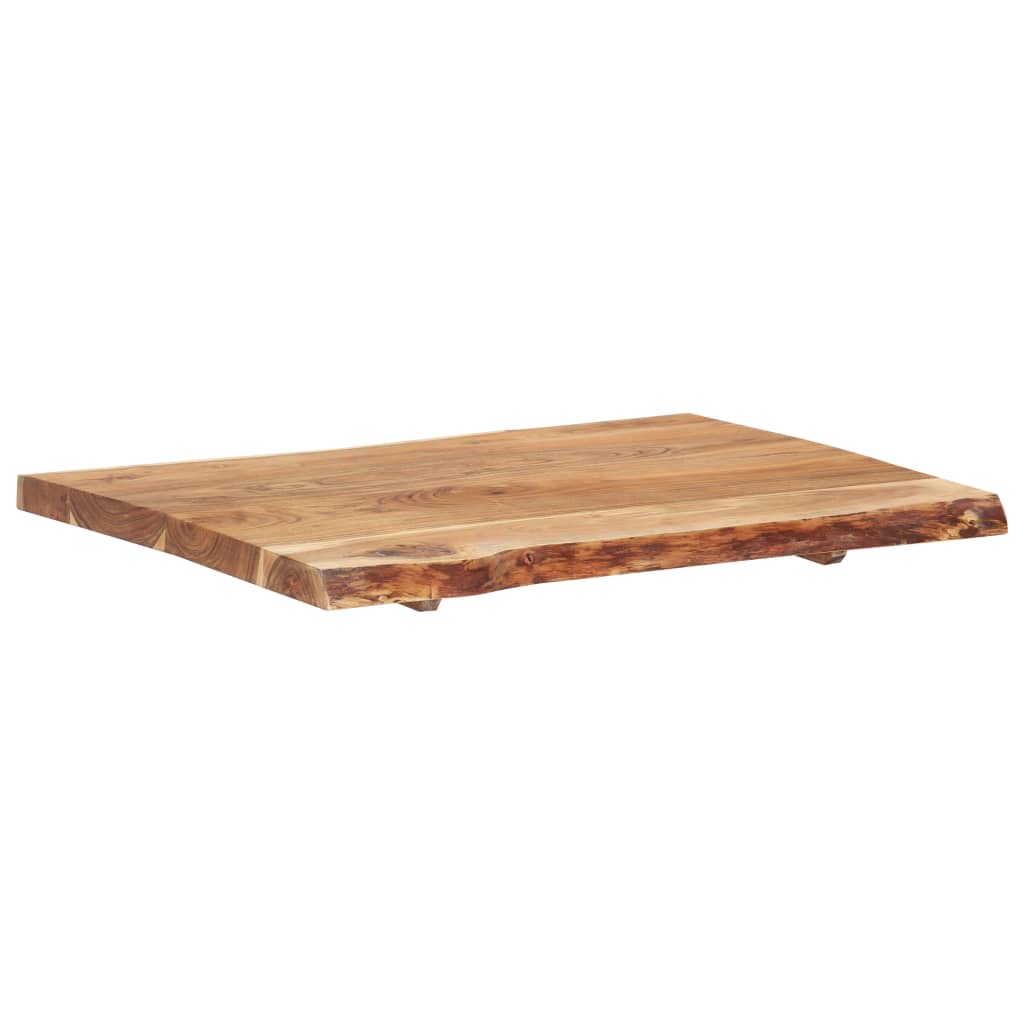 vidaXL Blat, lite drewno akacjowe, 80x(50-60)x3,8 cm