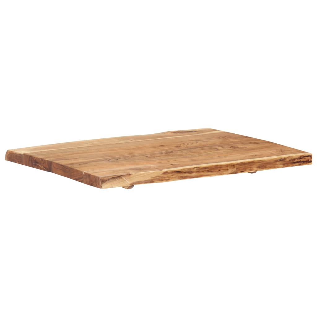 vidaXL Blat, lite drewno akacjowe, 80x(50-60)x3,8 cm