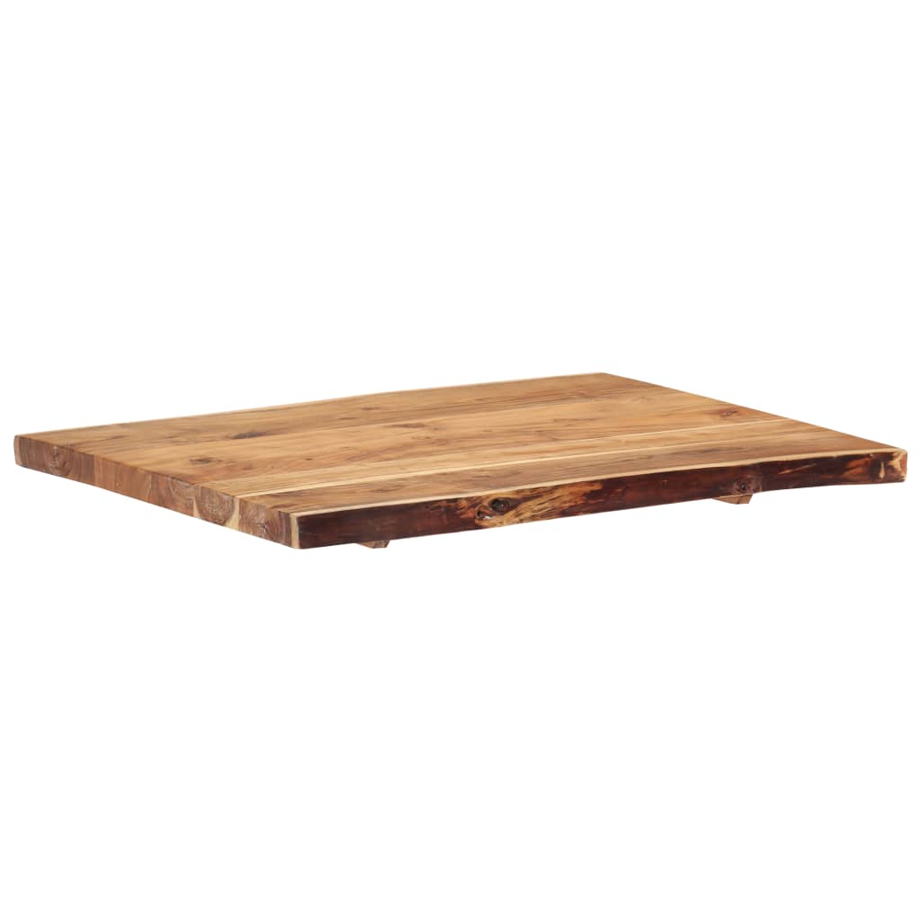 vidaXL Blat, lite drewno akacjowe, 80x(50-60)x3,8 cm