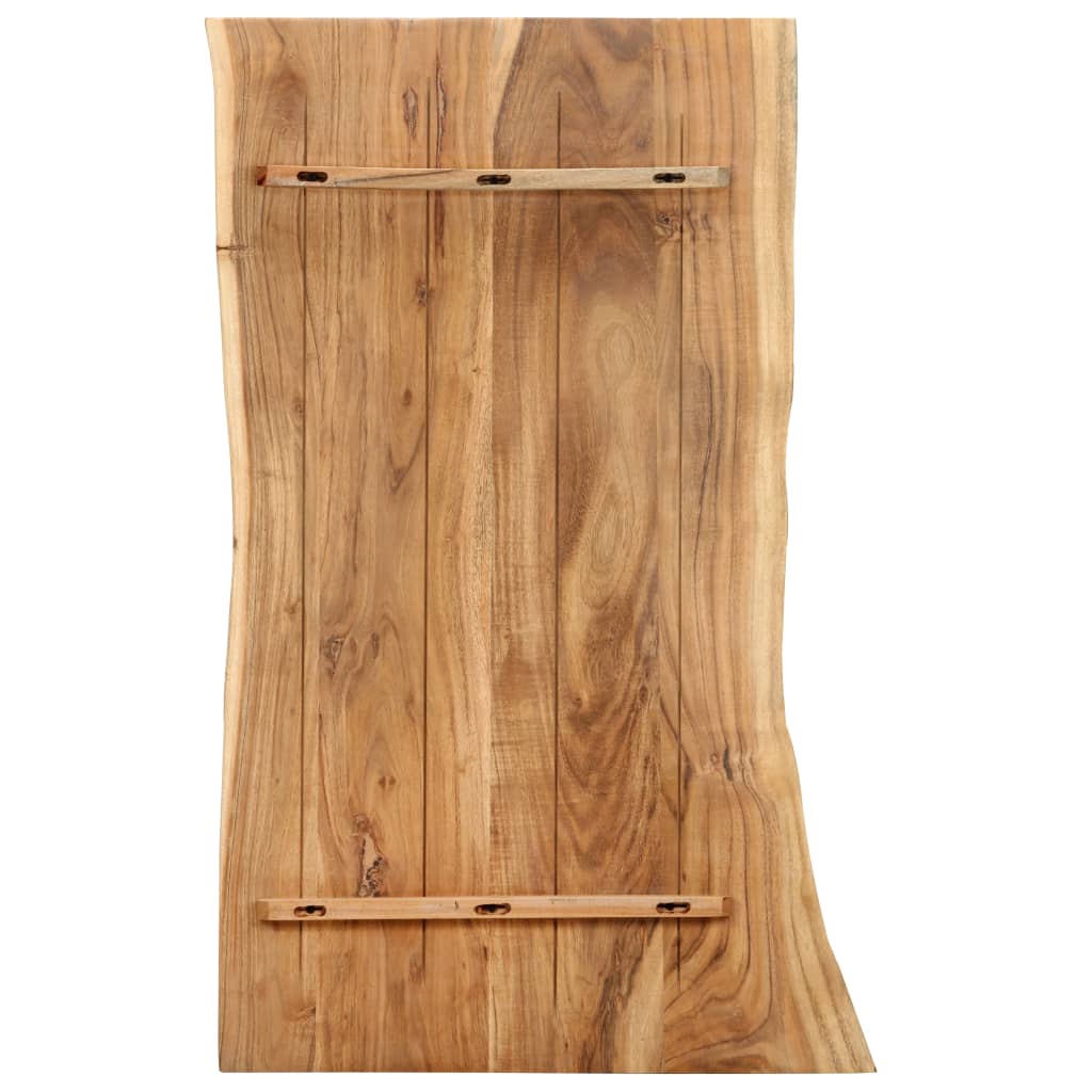 vidaXL Blat, lite drewno akacjowe, 100x(50-60)x2,5 cm